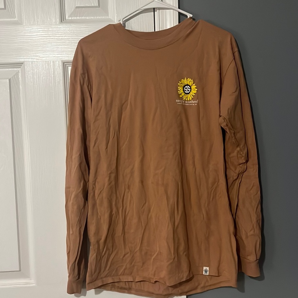 Brown simply southern long sleeve tshirt